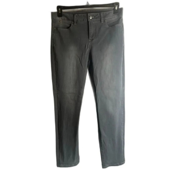 Talbot's Gray Signature Ankle Cotton Jeans Non Destructed Women's Size 10 - Picture 1 of 6